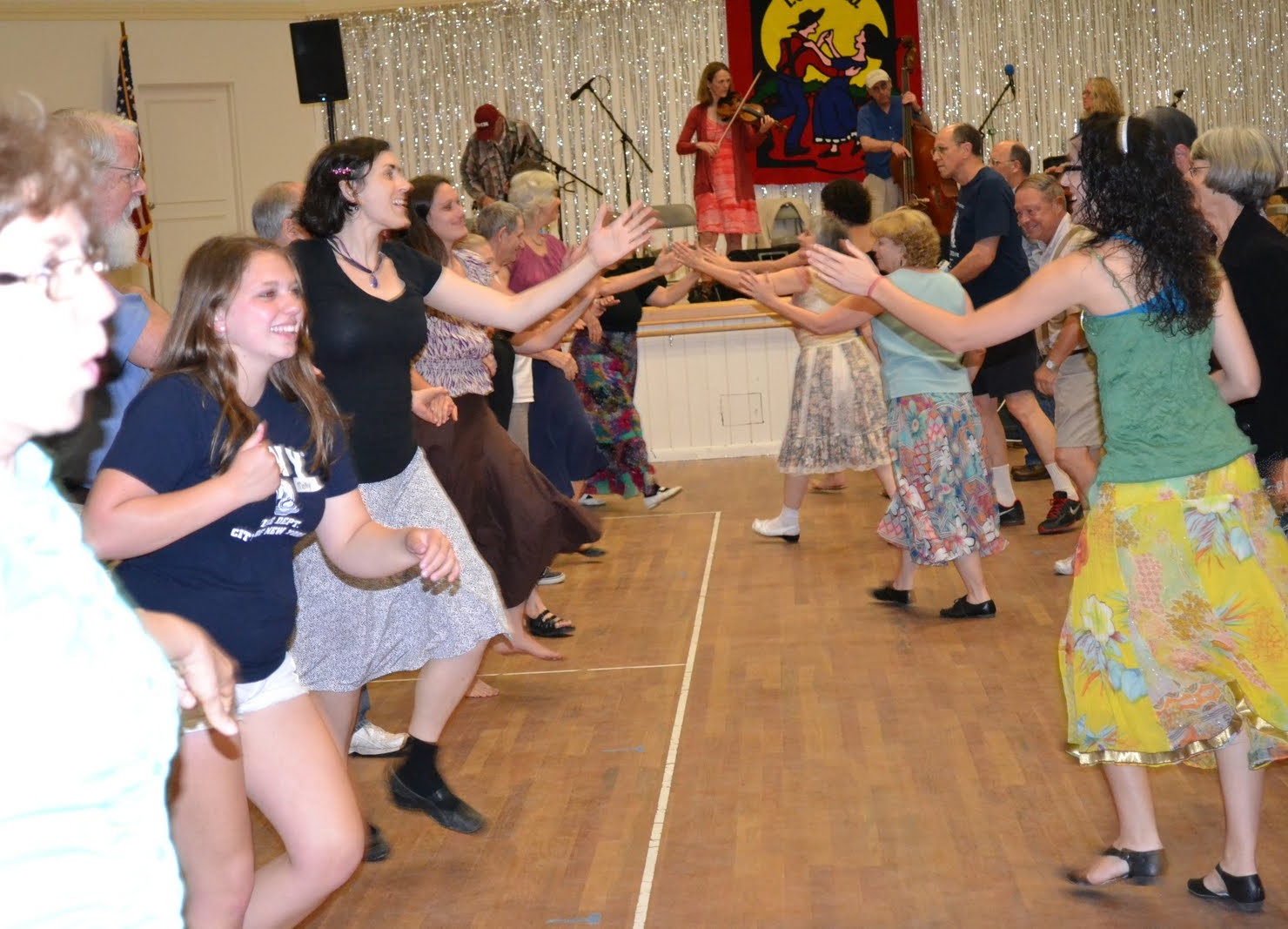 Dancing at a Contra Dance